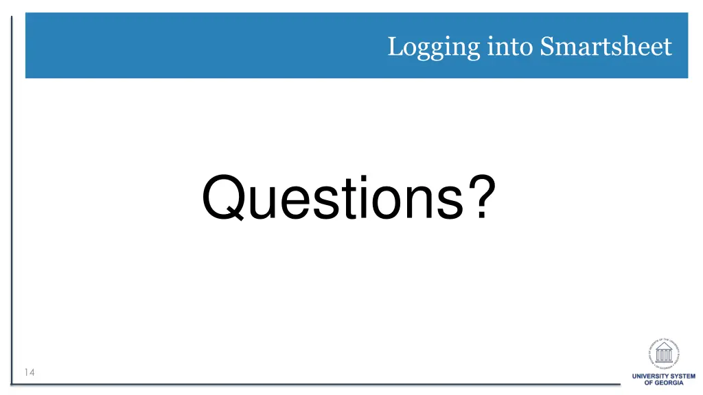 logging into smartsheet 1