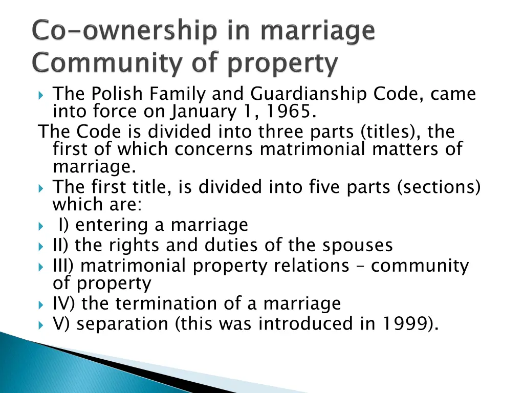 the polish family and guardianship code came into