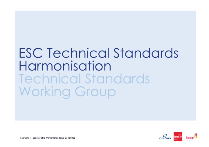 esc technical standards harmonisation technical