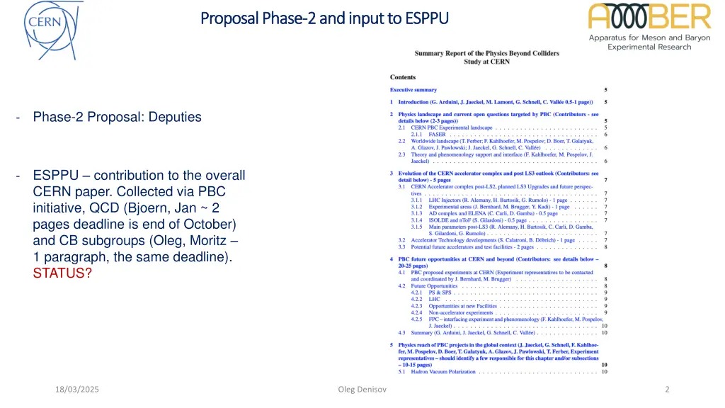 proposal phase proposal phase 2 and input