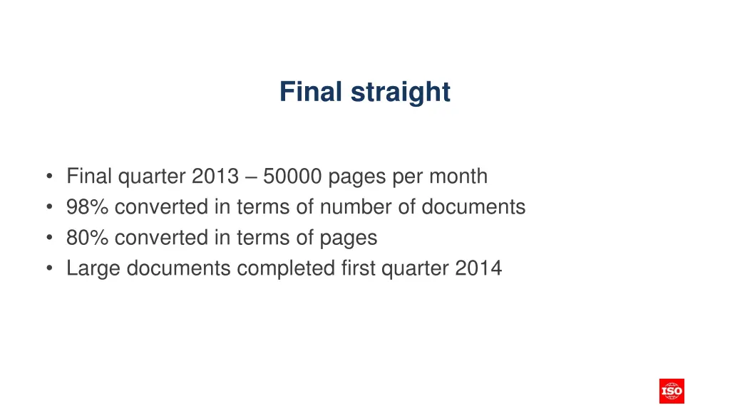 final straight