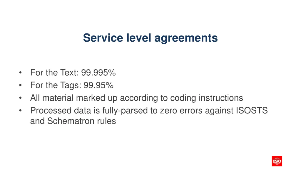 service level agreements