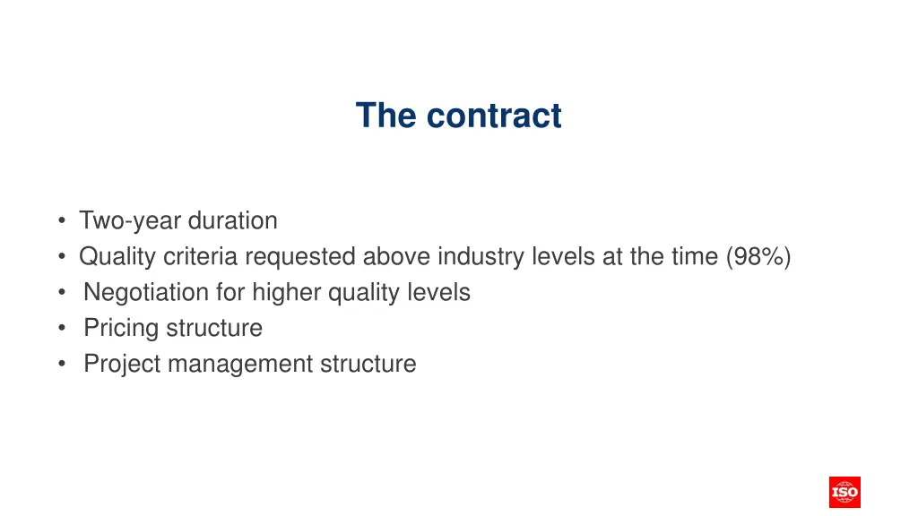 the contract