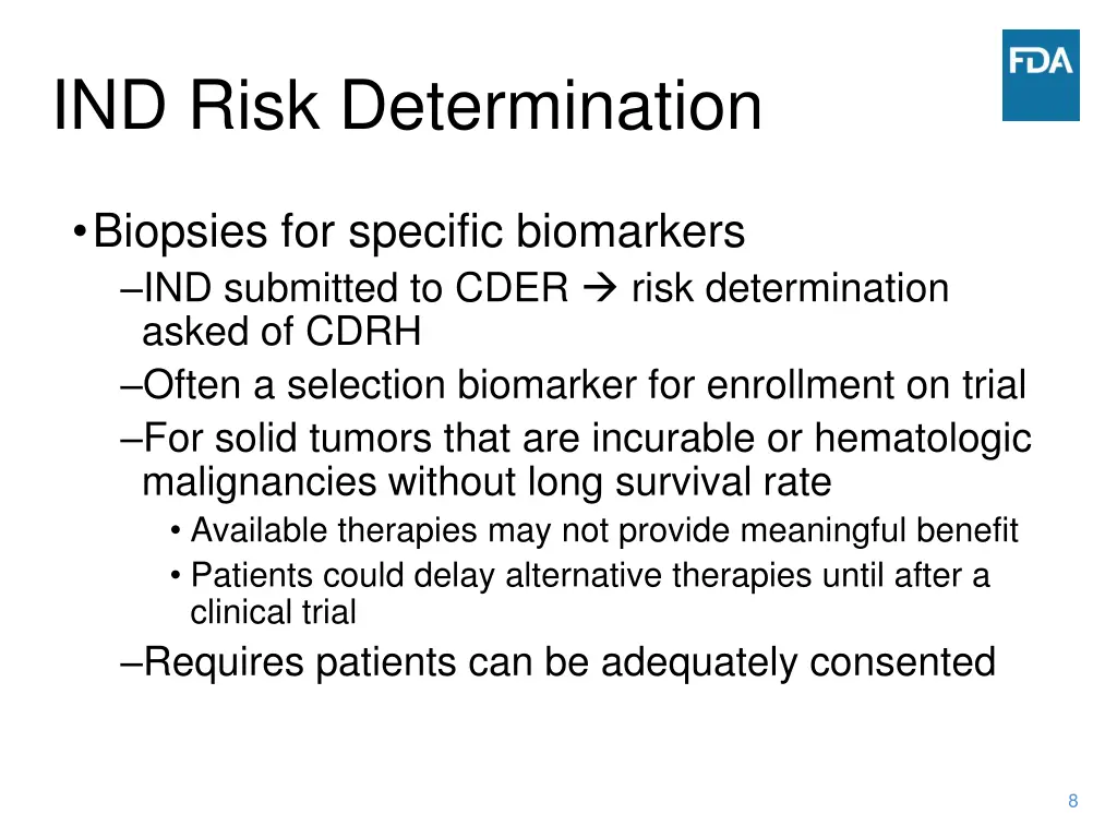 ind risk determination