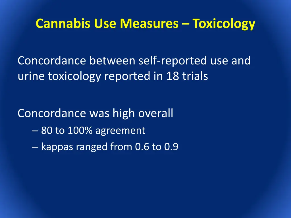 cannabis use measures toxicology 2