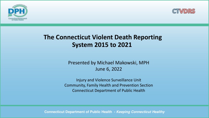 the connecticut violent death reporting system