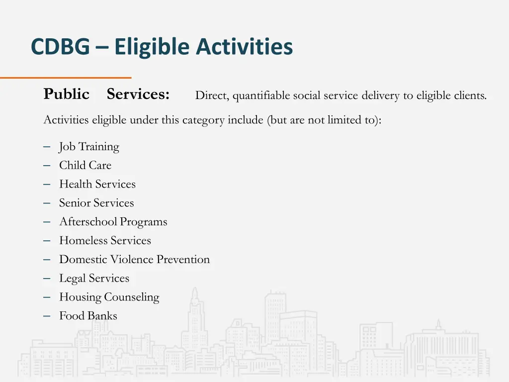 cdbg eligible activities 1
