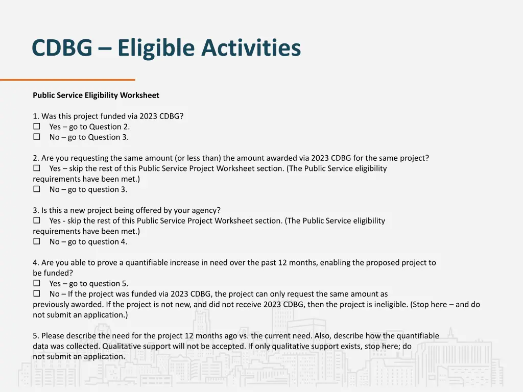 cdbg eligible activities