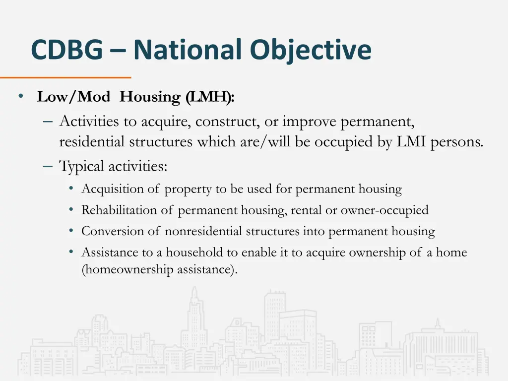 cdbg national objective 5