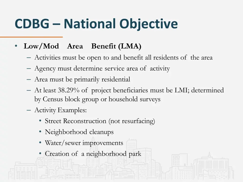 cdbg national objective