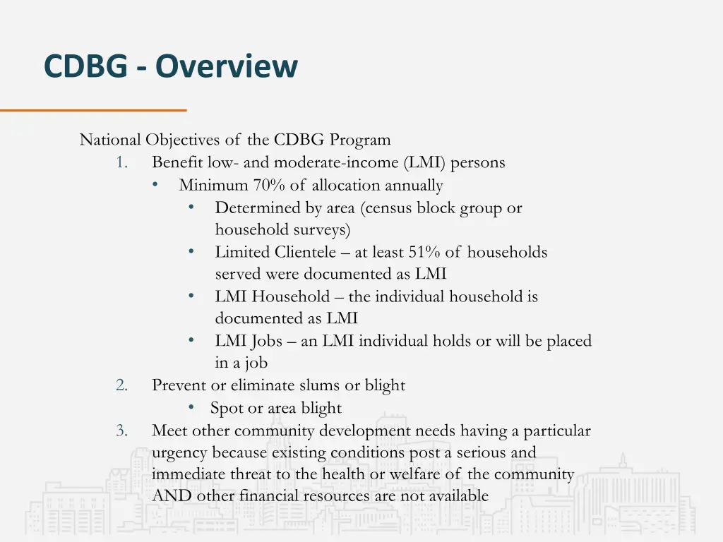 cdbg overview 2