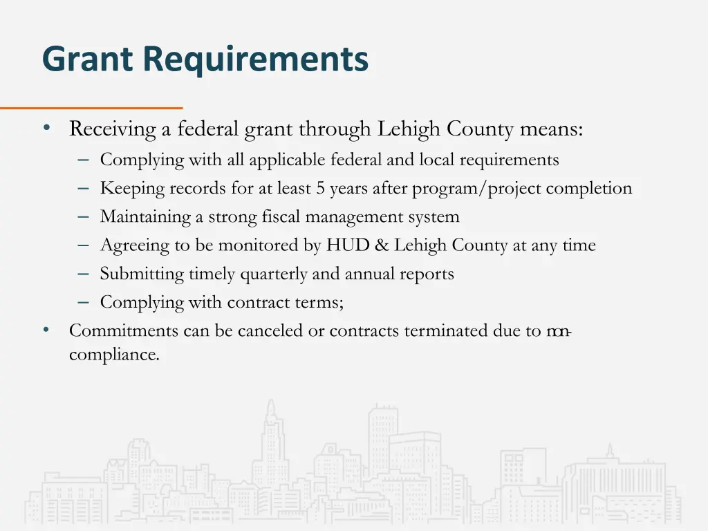 grant requirements 1