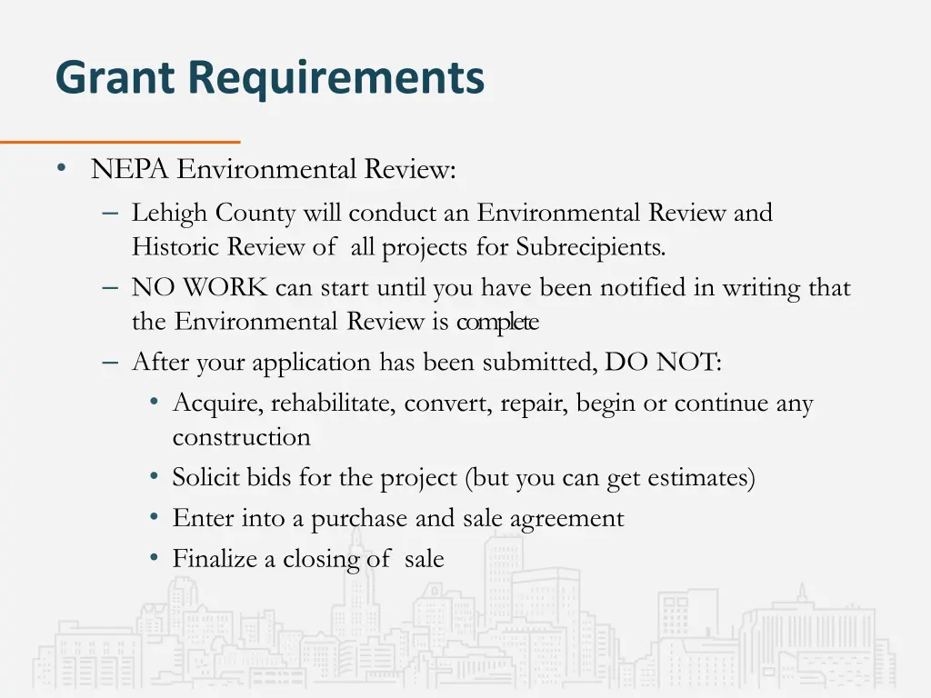 grant requirements 2