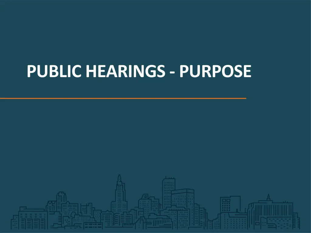 public hearings purpose