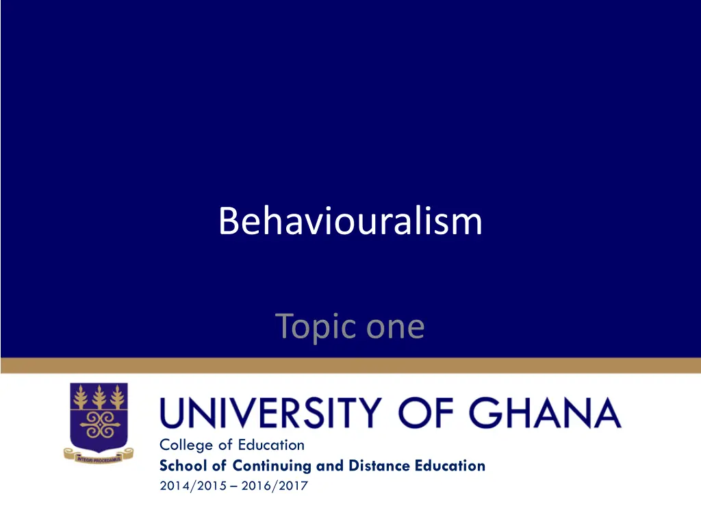 behaviouralism