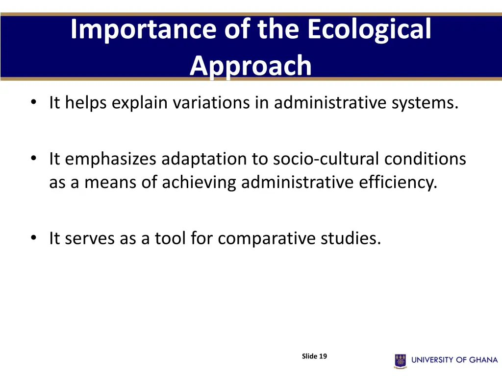 importance of the ecological approach it helps