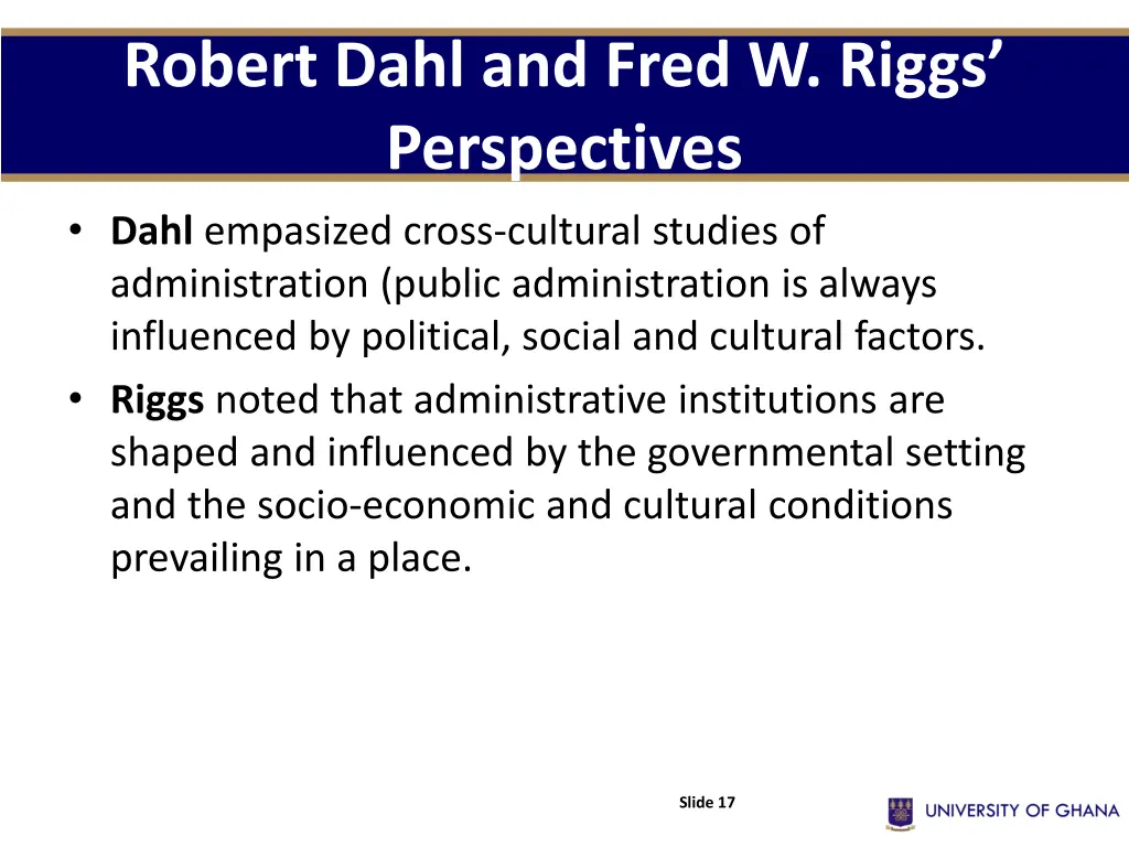 robert dahl and fred w riggs perspectives dahl