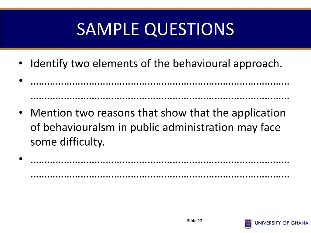sample questions