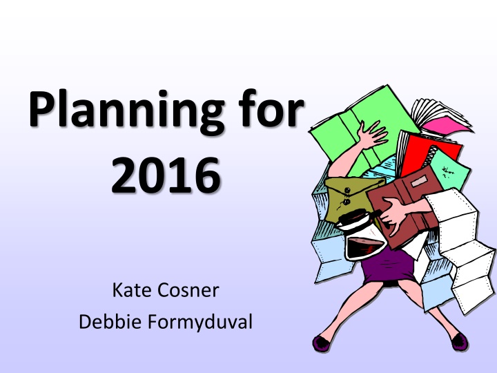 planning for 2016