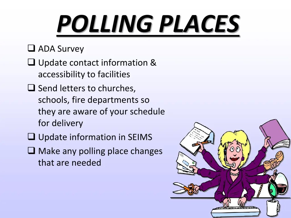 polling places ada survey update contact