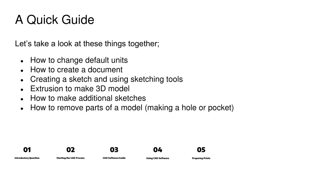 a quick guide