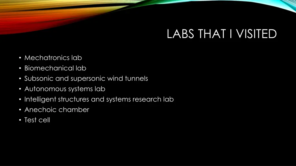 labs that i visited