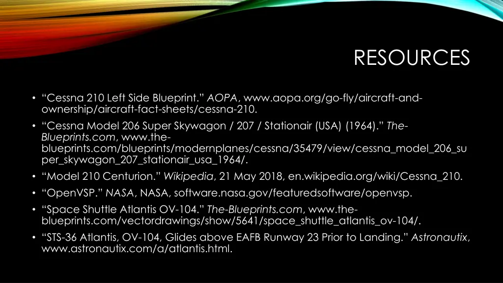 resources
