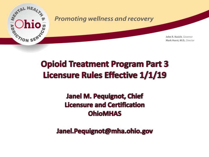 opioid treatment program part 3 licensure rules