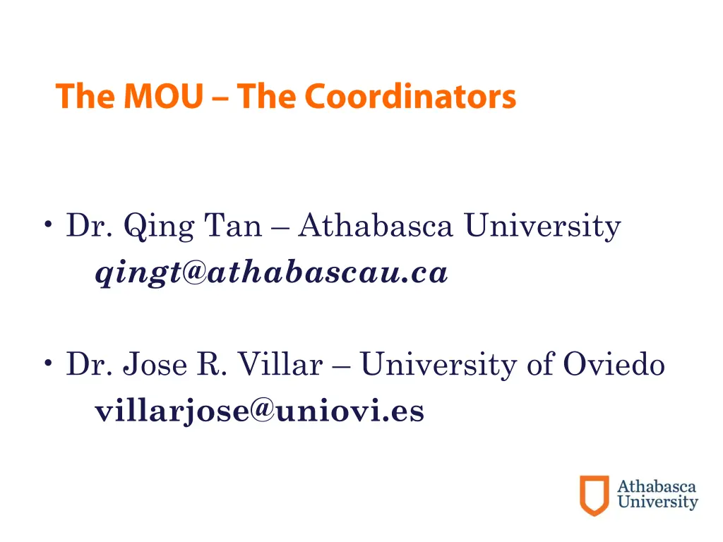 dr qing tan athabasca university qingt@athabascau