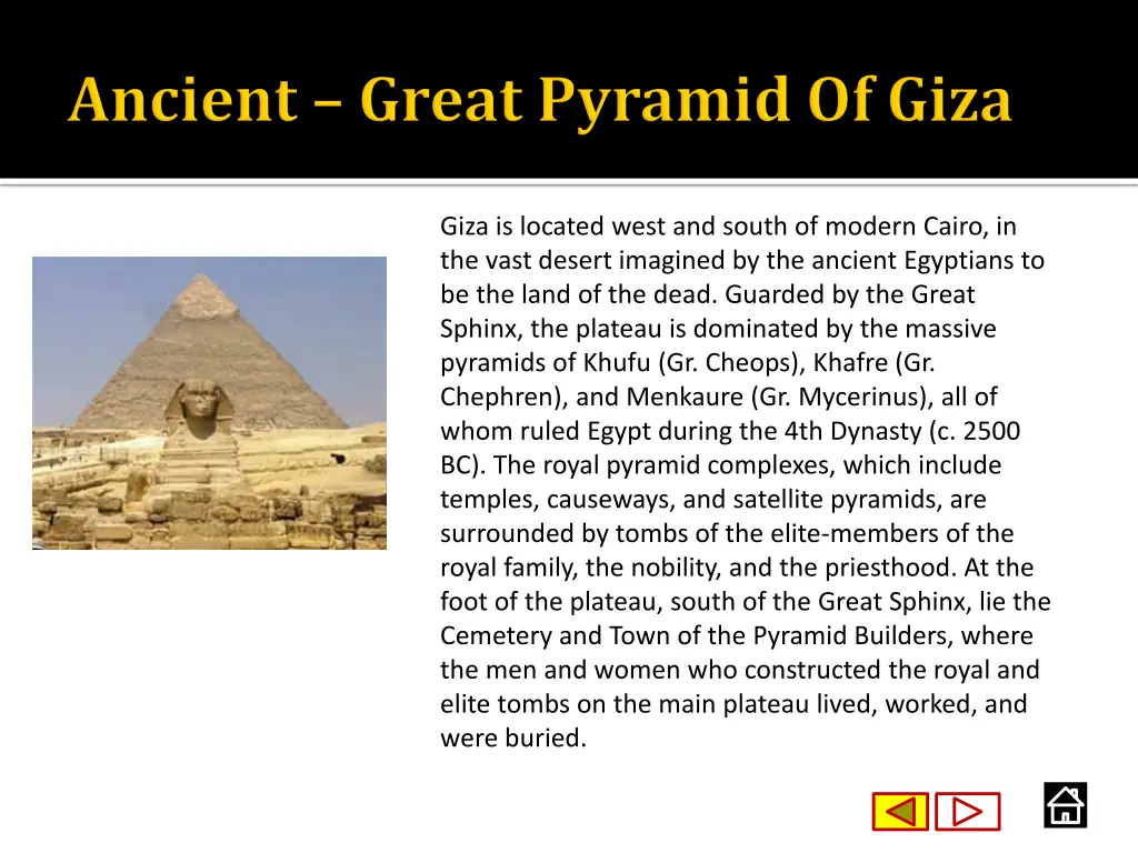 giza is located west and south of modern cairo