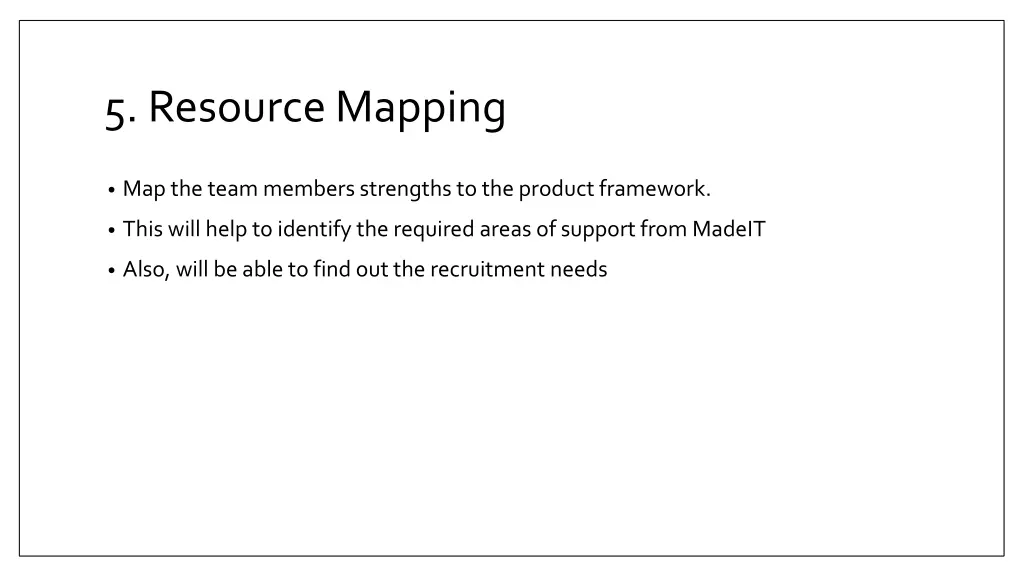 5 resource mapping