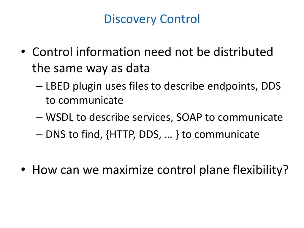 discovery control
