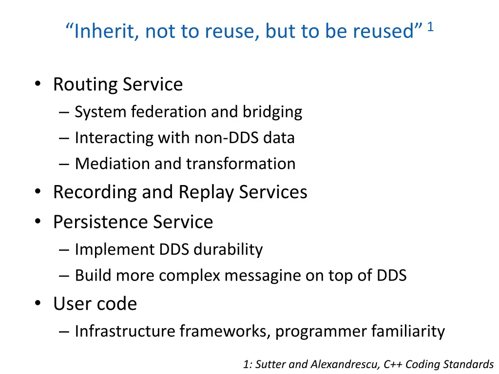 inherit not to reuse but to be reused 1