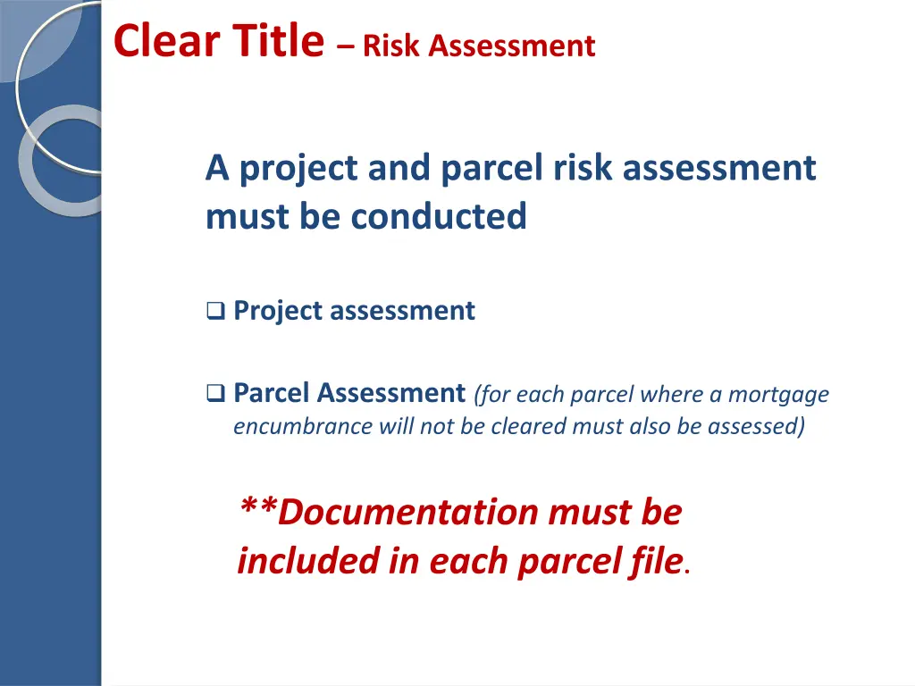 clear title risk assessment 2