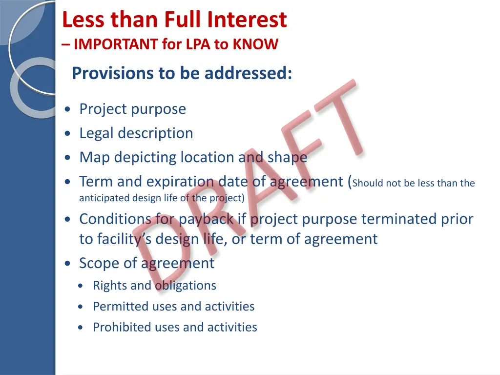 less than full interest important for lpa to know 1