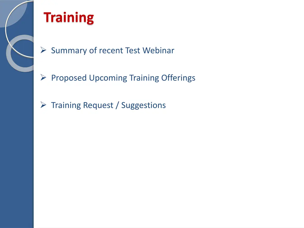 training
