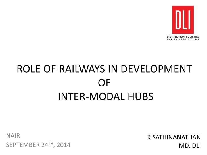 role of railways in development of inter modal