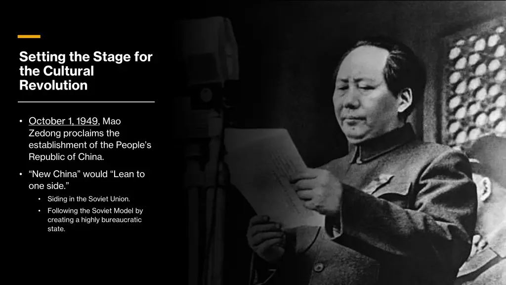 setting the stage for the cultural revolution