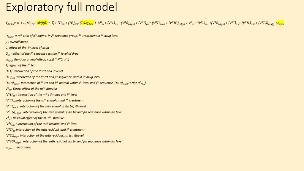 exploratory full model