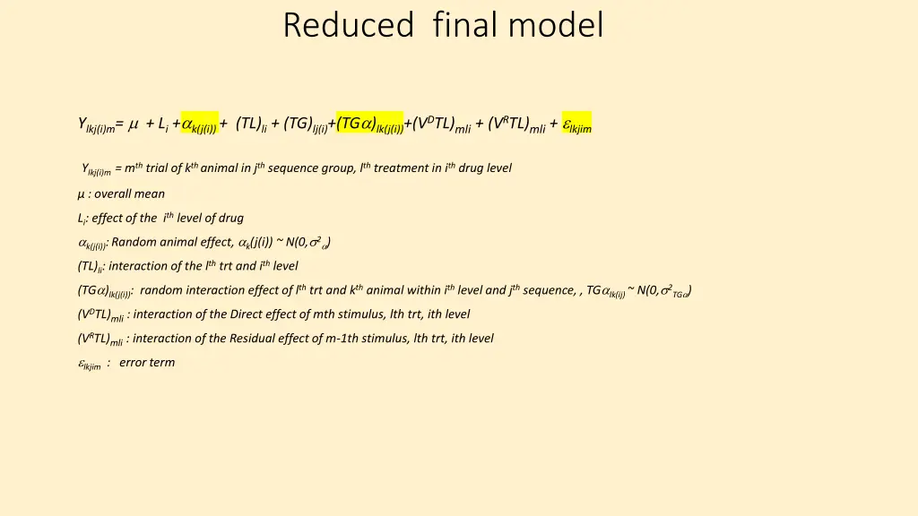 reduced final model