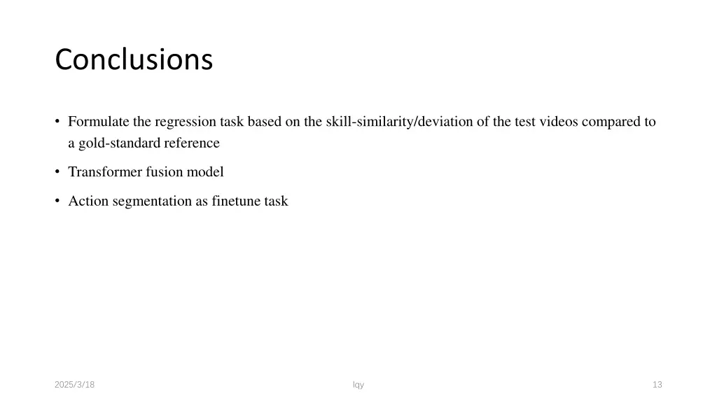conclusions