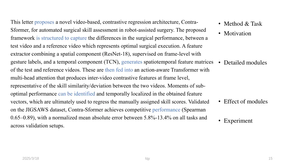 this letter proposes a novel video based