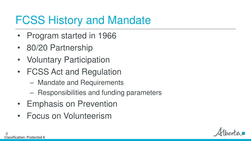 fcss history and mandate