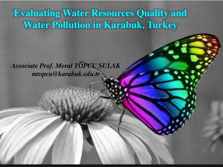 evaluating water resources quality and water
