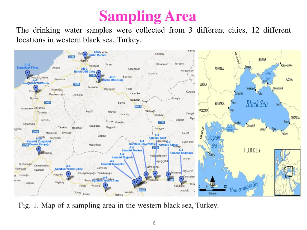 sampling area