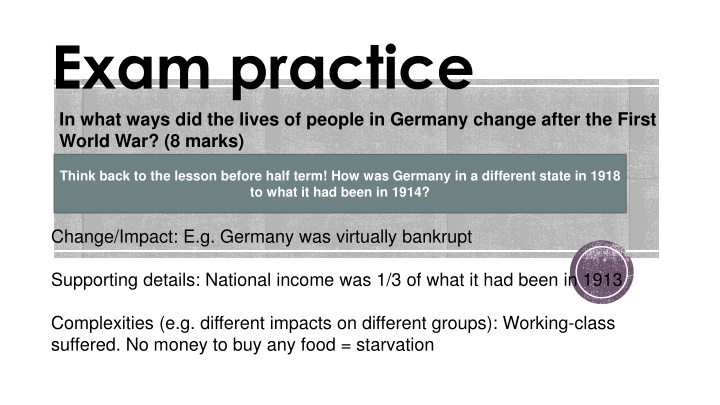 exam practice in what ways did the lives