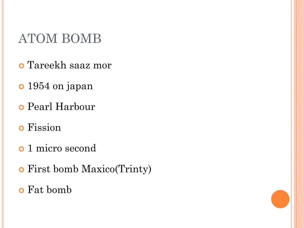 atom bomb