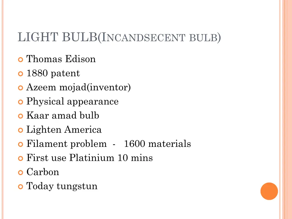 light bulb i ncandsecent bulb