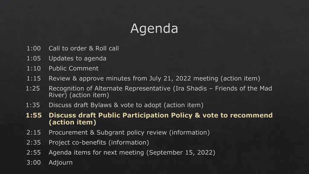 agenda 4