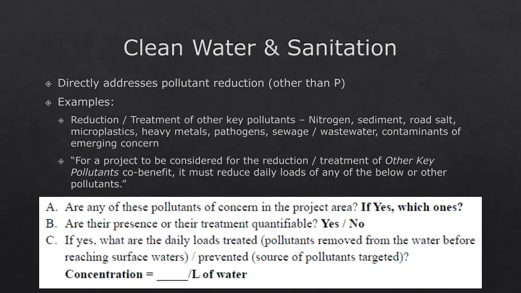 clean water sanitation